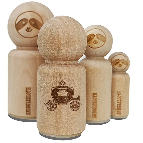 Princess Carriage Rubber Stamp for Scrapbooking Crafting Stamping - Mini 1/2 Inch
