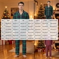 thumbnail image 4 of Leey-World Christmas Family Pajamas Matching Sets Long Sleeve Pj Set Satin Button Down Plaid Pajamas Long Sleeve Holiday Sleepwear, 4 of 6