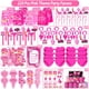 thumbnail image 3 of Kit de obsequios para fiestas Fumogym Pink Princess, 220 unidades, para niñas, 3 of 6