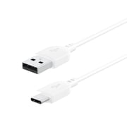 onn 3ft USB-C to USB-A Charging Cable USB-IF Certified White Compatible with iPhone 17 Samsung Galaxy Pixel