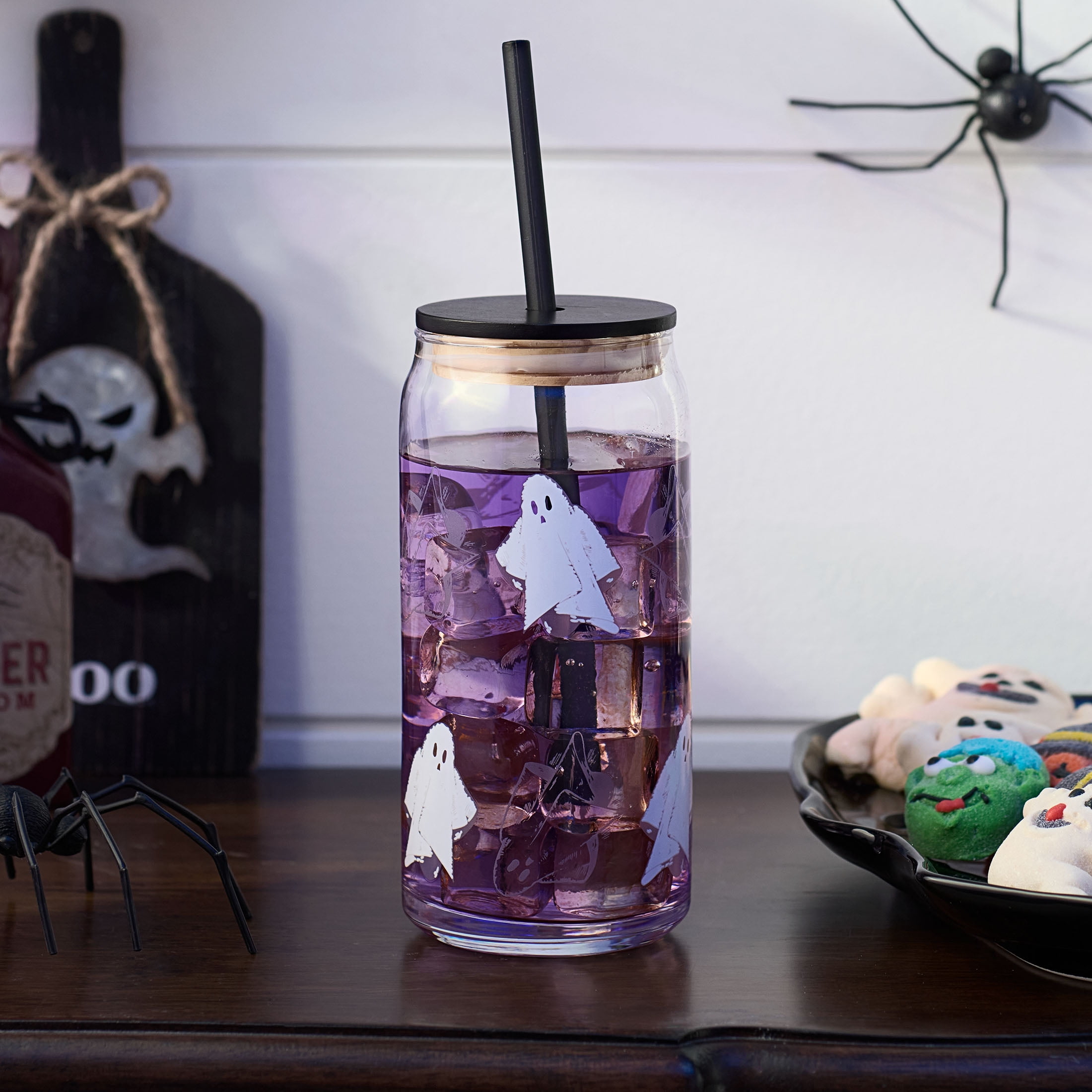 Ghost Cowgirl Glass Cup – RiverasCreationsCo