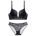 thumbnail image 3 of DPTALR Ensemble de Lingerie Érotique Solide pour Femmes, Combinaison en Dentelle à Col en V avec Fente Latérale, 3 of 3