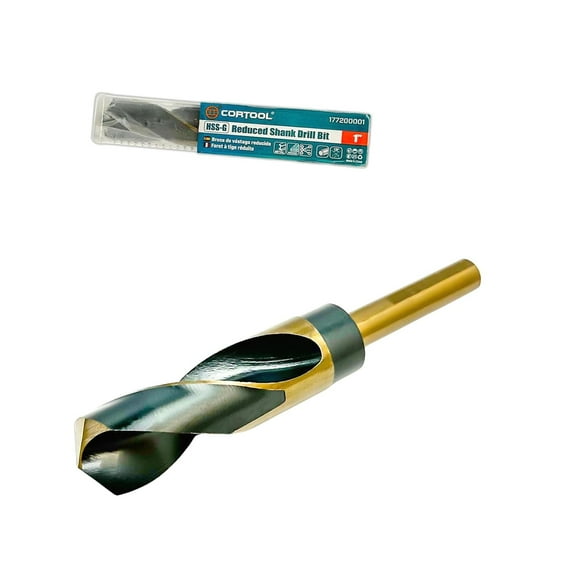 hgudesign 1 Inch Slim Shank High Speed Steel Drill Bit for Metal and Steel | HSS M2 & With 1/2" Shank