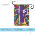 thumbnail image 2 of Toland Home Garden Faith Cross, Cross Christian Flag Double Sided 12x18 Inch, 2 of 5