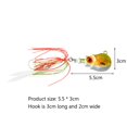 thumbnail image 2 of 5,5 cm 150g anzuelos de falda de Jigbait artificiales señuelos de pesca luminosos aparejos de cebo (03) Ehuebsd Para estrenar, 2 of 9