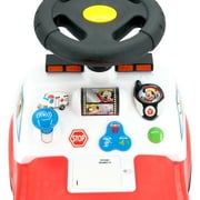 Kiddieland Disney Mickey Mouse Fire Truck Activity Interactive Ride On Car, Red
