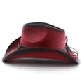 thumbnail image 6 of SRZYMJ Cowboy Hat,Cowgirl Hat,Western Cowboy Hats for Women/Mens/Straw Wide with Shapeable Brim Cowboy Hat for Womens, 6 of 7