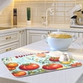 thumbnail image 6 of Yayeee Dish Drying Mat for Kitchen Counter 16"x18" Microfiber Absorbent Pad, Blue Tomatoes, 6 of 7