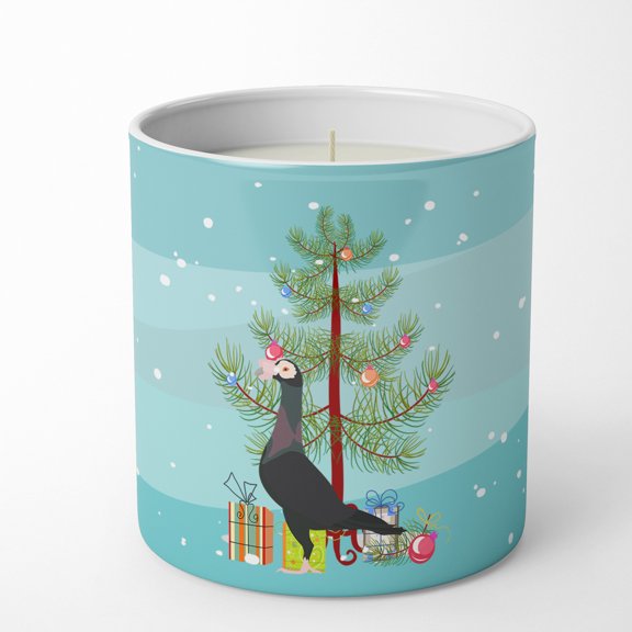 English Carrier Pigeon Christmas 10 oz Decorative Soy Candle 3.25 in x 3.75 in