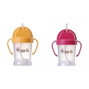 ZoLi BOT 2 Pack Sippy Cup (Orange, Pink)