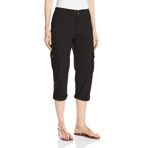 Lee - Womens Realxed-Fit Cargo Capri Stretch Pants 18 - Walmart.com ...