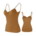 thumbnail image 2 of Uootdi Womens Tank Tops Spaghetti Strap Wrap Ruched Crop Camisole Solid Plain Regular Womens Shirts Womens Basic Tops, 2 of 6