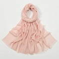thumbnail image 5 of UJNDER Solid Color Long Scarf for Soft Breathable Versatile Fashion Wrap Shawl Elegant Daily Wear Pink One Size, 5 of 5