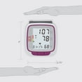 thumbnail image 2 of Ever Ready First Aid Fully Automatic Blood Pressure Wrist Cuff Watch Wearable Monitor - Purple - Batteries Included, 2 of 4