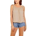 thumbnail image 1 of LUXUR Débardeur Femme Col Rond T-Shirts Unis Mode Blouse Sans Manches Pull Khaki S, 1 of 2