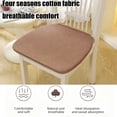 thumbnail image 4 of Leodye 1PCS Summer Flax Linen Horseshoe Chair Cushion, Strap Anti-slip Fixed Design, Soft Seat Pad for Household Dining Chair Daily Use -16.53x15.74in, 4 of 6