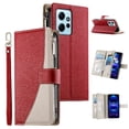 thumbnail image 4 of Funda cartera GANGXUN para Xiaomi Redmi Note 12 4G , cuero PU con tarjetero, cremallera, correa de mano, soporte y protección 1181°, 4 of 6