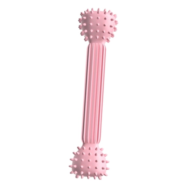 Juguetes masticables para perros Cepillo de dientes masticable para perros Eficaz para perros pequeños, medianos y grandes rosa
