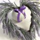 thumbnail image 4 of Corona de lavanda artificial en forma de corazón, decoración colgante para puerta de entrada de boda para Navidad y San Valentín, 4 of 4