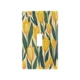 thumbnail image 2 of Switch Panel Switch Decoration 2.76x4.53x0.28 Inches Duplex Outlets Switch Plate Wall Plates Living Room Kitchen Bedroom Study Switches Beautiful Tulip Yellow2, 2 of 8