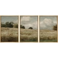 thumbnail image 2 of PixonSign Framed Wall Art Set Country Field Landscape Pasture Nature Wilderness Modern Artwork Landscape Decor Abstract Fine Art Chic for Living Room, Bedroom, Office - 16"x24"x3 Panels Natural, 2 of 5