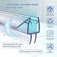 thumbnail image 4 of TRIANU Shower Door Seal Set of 3, 0.39x 15.7" Frameless Shower Door Bottom Seal and Side Seal Strip Durable Shower Door Sweep - Stop Shower Leaks and Create a Water Barrier, 4 of 8