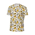 thumbnail image 6 of Wukai Cute Bee Print Men's Short-Sleeved Mesh T-Shirt,Quick-Dry Short Sleeve Workout T-Shirt-Small, 6 of 8