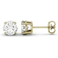 thumbnail image 2 of Charles & Colvard 14K Yellow Gold Moissanite 6.5mm Round Stud Earrings 2.00cttw DEW, 2 of 6