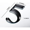 thumbnail image 3 of 10 Pcs House Numbers 3D Door Mailbox Numbers 0-9 Self Adhesive House Door Numbers House Street Address Numbers Stickers for House, Apartment, Office, Hotel Room, Mailbox Signs(Black, 4 x 2.5 Inches), 3 of 8