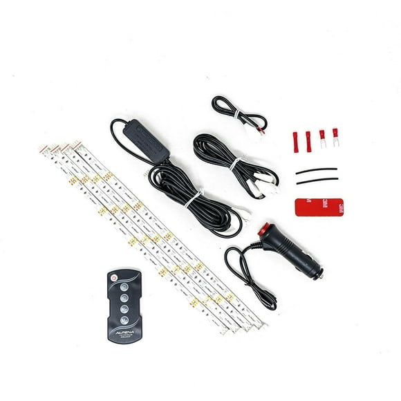 Alpena UV LED Light Interior Exterior Strip Starter Kit, 4 x 12" Strips, Power Plug, 12V