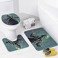 thumbnail image 4 of Beetlejuice Beetlejuice 4 Pcs Shower Curtain Set Bathroom Sets Shower Curtain with 12 Hooks Bathroom Decor with Rugs Bath Accessories with Mats Toilet Lid Cover, 4 of 8