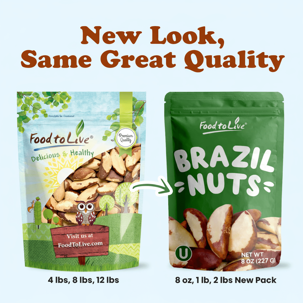 Food to Live Brazil Nuts, 1 Pound - Raw