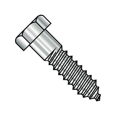 

1/4X1 1/2 Hex Lag Screw 18-8 Stainless Steel (Pack Qty 100) BC-1424L188