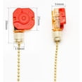 thumbnail image 5 of Ceiling Fan Switch 3 Speed 4 Wire Fan Pull Chain Switch Replacement Speed Control Switch Chandelier Switch (Color : 3089R-1, Size : 1), 5 of 5