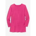 thumbnail image 4 of Woman Within Plus Size Perfect Long-Sleeve Crewneck Tunic, 4 of 5