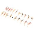 thumbnail image 4 of 40x HO Pintado 1: 100 Personas Mini de pasajeros de arena Accesorios de paisaje, 4 of 9