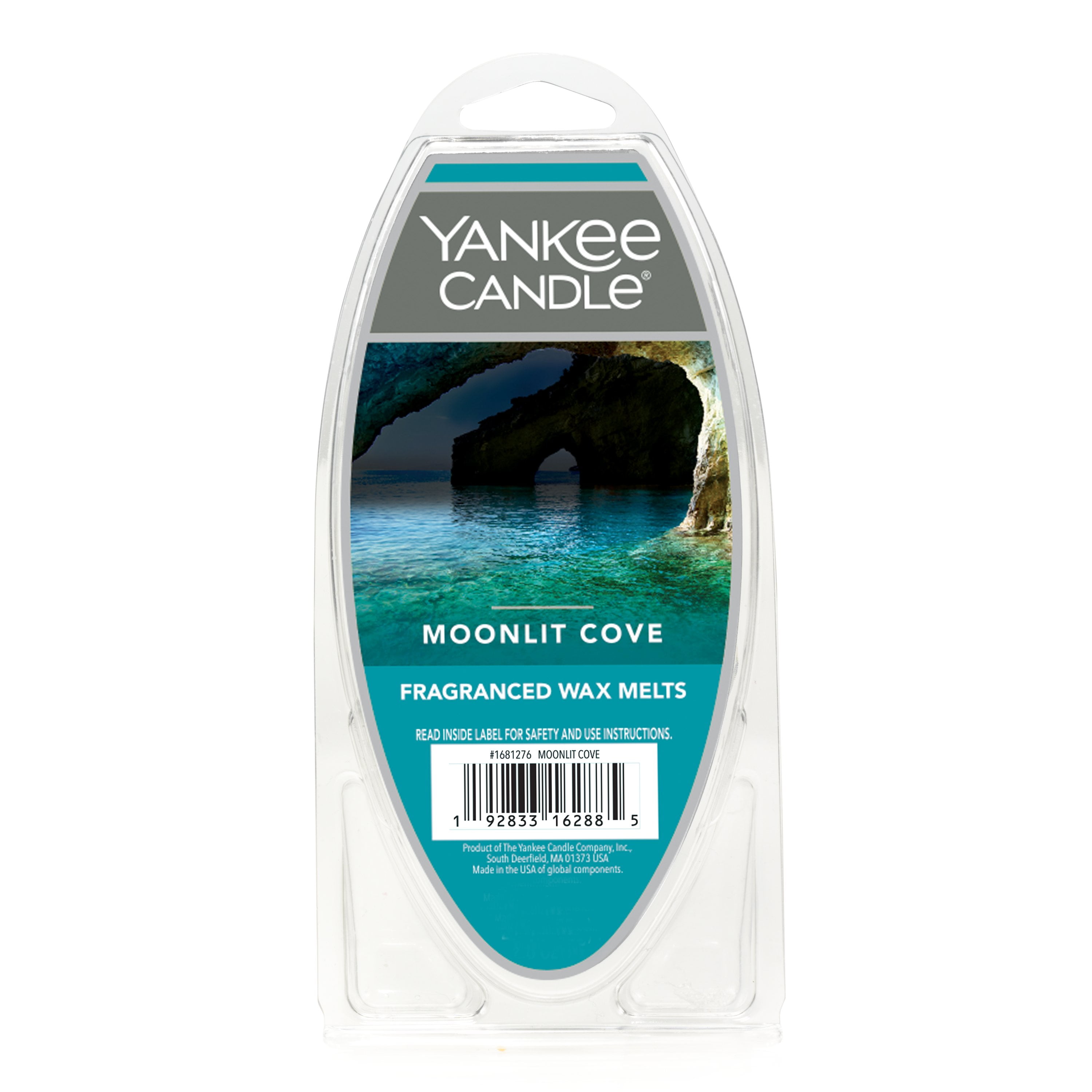 (3 pack) Yankee Candle Moonlit Cove Fragranced Wax Melts, 1 Pack of 6, 2.6 oz