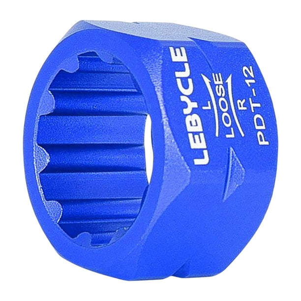 Herramienta de reparación de pedales de bicicleta duradera, accesorios de reparación de extracción de eje de bicicleta un azul