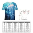 thumbnail image 2 of Jellyfish Ocean Style T Shirts Basic T-Shirt Short Sleeve Ladies Tee Shirt Summer Graphic Clothing, 2 of 6