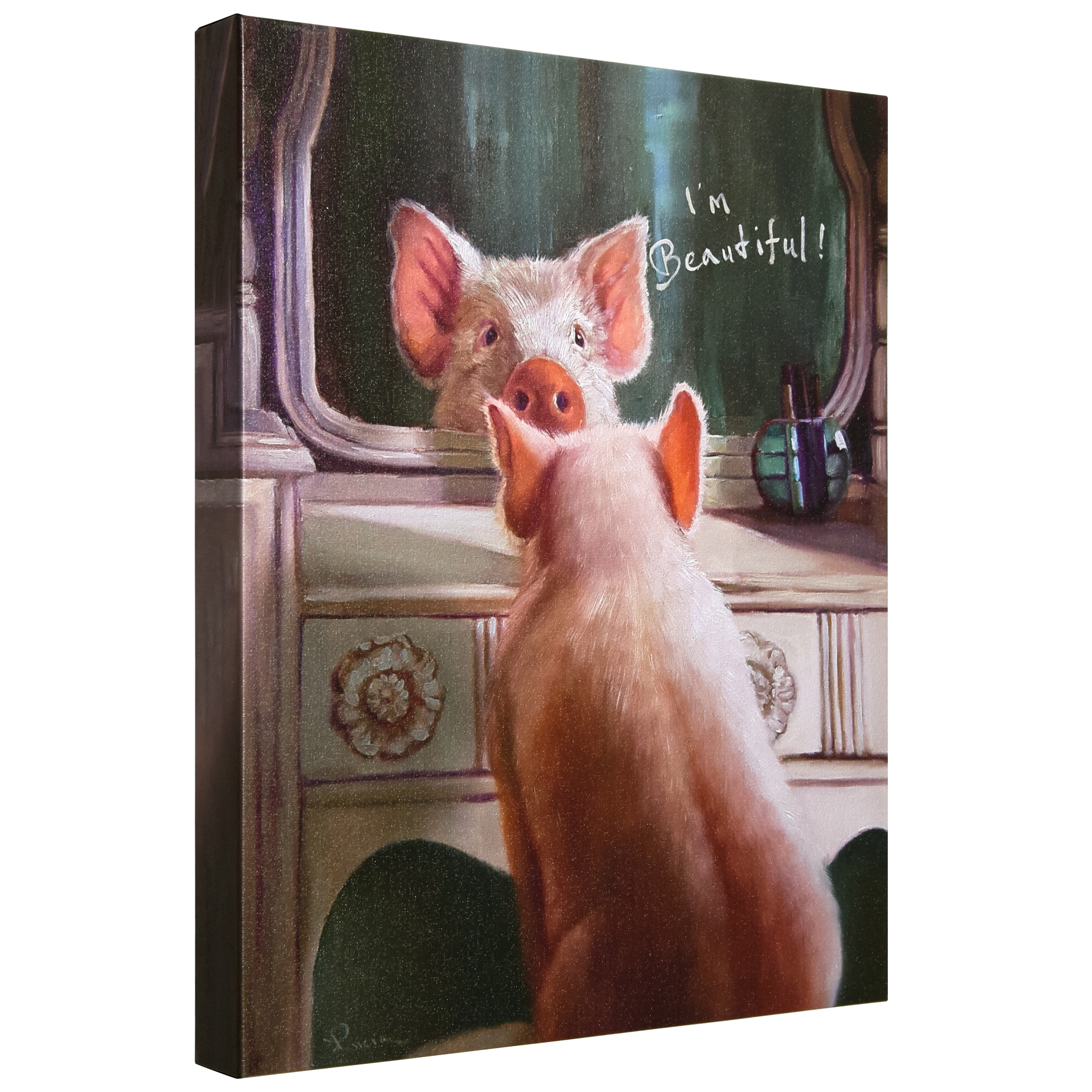 Empire Art Direct Affirmation III Graphic Art Print on Wrapped Pig Canvas Wall Art, 20" x 16" x 2", Ready to Hang