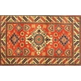 thumbnail image 1 of Ahgly Company Indoor Rectangle Traditional Gold Geometric Area Rugs, 2' x 3', 1 of 6