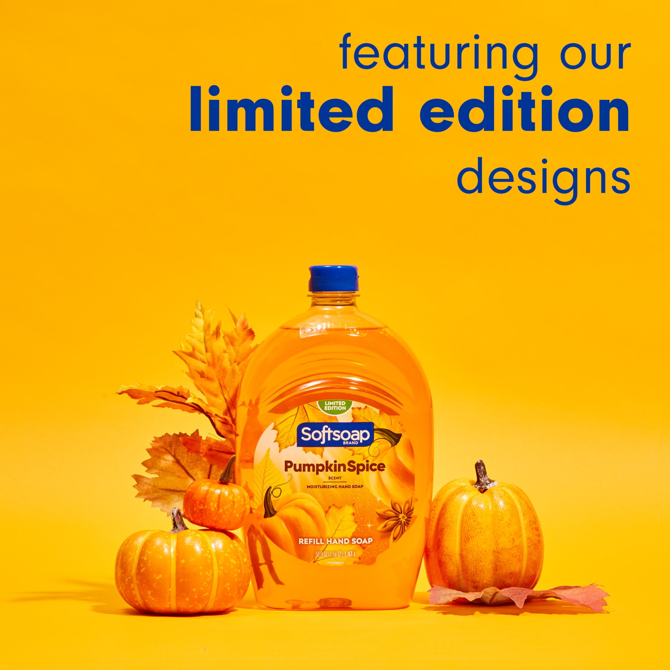 Softsoap Limited Edition Liquid Hand Soap Refill, Pumpkin, 50 Fluid Ounce Bottle