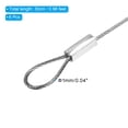 thumbnail image 2 of Uxcell 12" Stage Lights Safety Cable 304 Stainless Steel 1mm Dia Security Rope, 6 Pack, 2 of 5