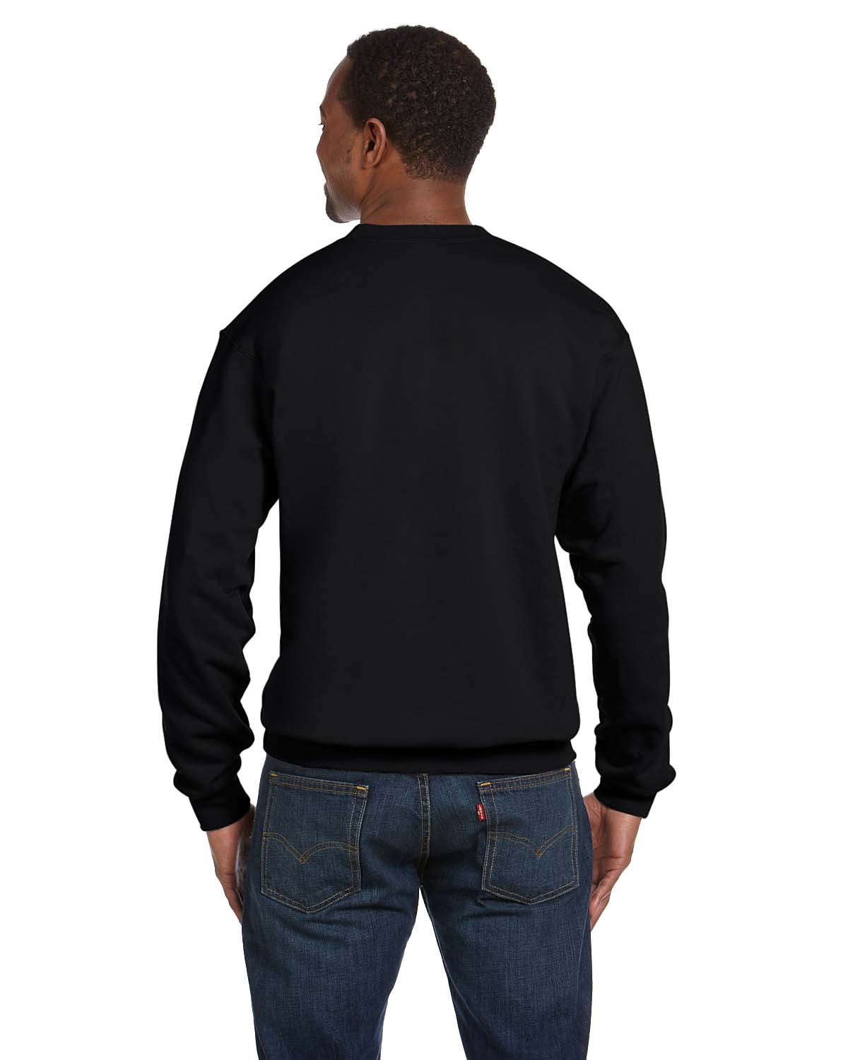 Hanes Pre‑shrunk Low Pill Tag‑free Ribbed Waistband Cuffs Fleece Crew, Men's, Cotton Polyester, 7.8 oz