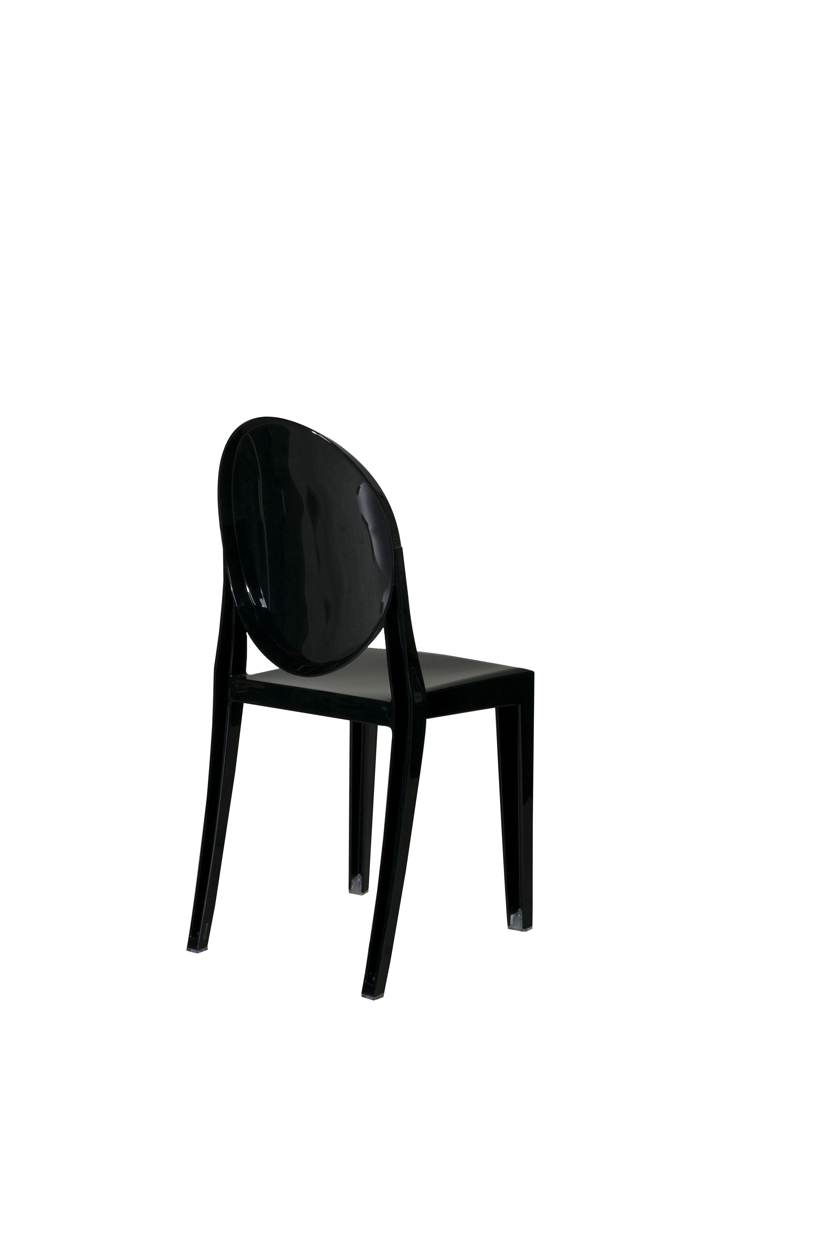 Chair - Phantom Resin w/o Arms - Black (4/Box)