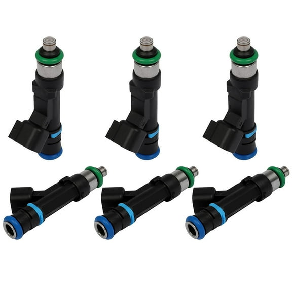 Injectors,CCIYU 4 Hole Fuel Injectors Kit fit for Dodge Dakota/for Durango/Nitro/for Ram 1500,for Jeep Commander/Grand for Cherokee,for Ram 1500 Compatible with 0280158020 Injector,6 Pieces
