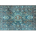 thumbnail image 1 of Ahgly Company Indoor Rectangle Persian Light Blue Traditional Area Rugs, 2' x 4', 1 of 4
