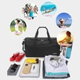 thumbnail image 2 of Bolsa De Ejercicios Oxford Fitness Bag Bolsas de gimnasio portátiles de gran capacidad para hombres y mujeres (negro) Ndcxsfigh Para Estrenar, 2 of 7