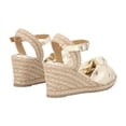 thumbnail image 3 of Sandalia De Plataforma Confort Con Yute Natural Cabra Piel Marshella Oro Para Mujer, 3 of 5