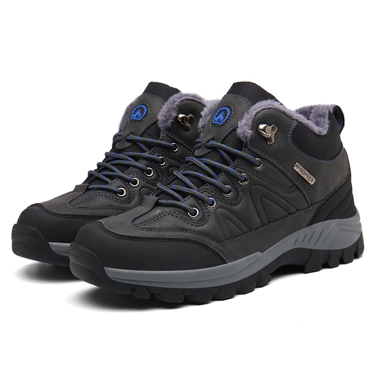 AUXDIQ Hiking Shoes Mens Waterproof Mountain Trekking Shoes Men Breathable Walking Shoes Outdoor Sports Winter Boots